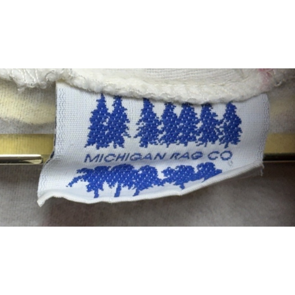 Michigan Rag Co Cotton Nightgown Womens Sleepwear Off White Sheep Print S/M VTG - Picture 2 of 5